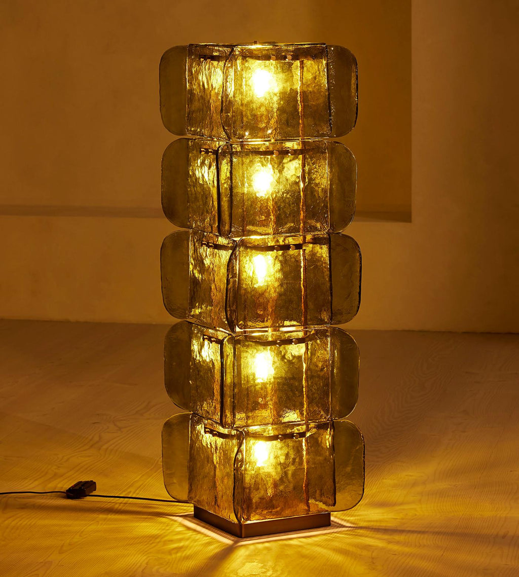 Lush Glass Tower Floor Light, Floor Lamp, detail 9