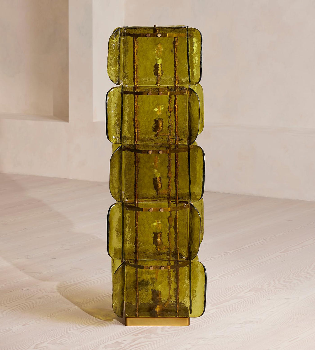 Lush Glass Tower Floor Light, Floor Lamp, detail 2