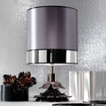 Premium Platinum Plated Italian Table Light, Bedside Table Lamp, 1 x 78 mm