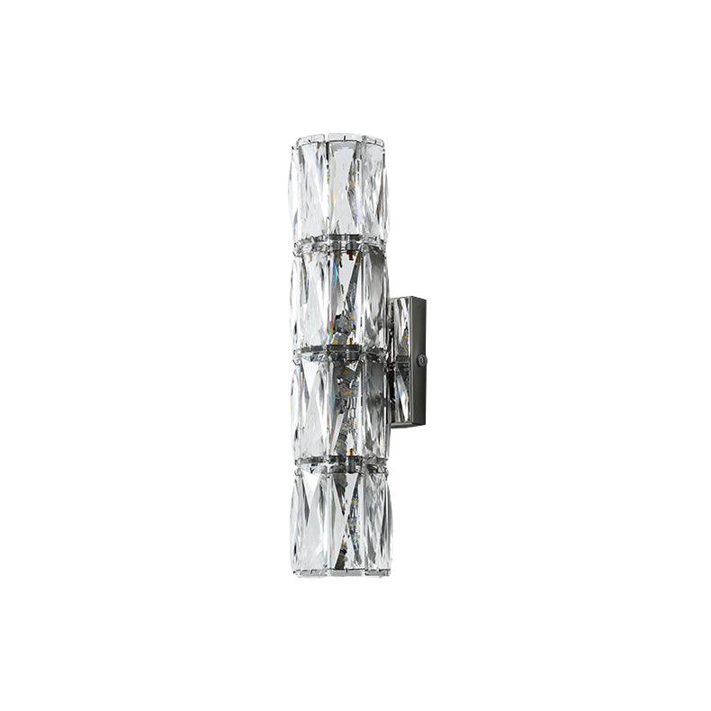 Premium Crystal Column LED Wall Light, Bedroom Wall Sconce, detail 22