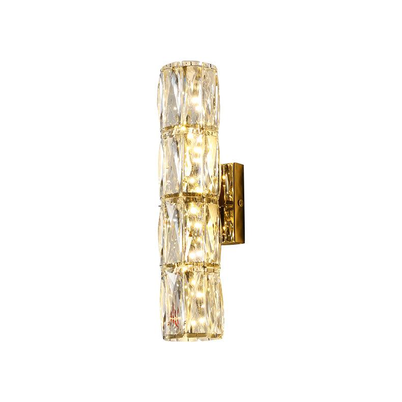Premium Crystal Column LED Wall Light, Bedroom Wall Sconce, detail 13