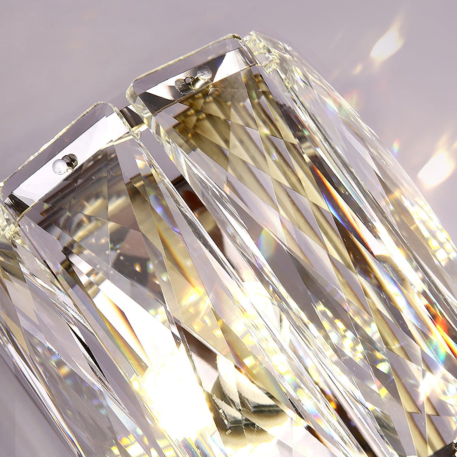 Premium Crystal Column LED Wall Light, Bedroom Wall Sconce, detail 21