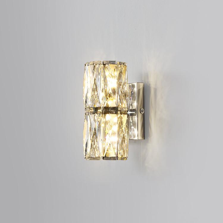 Premium Crystal Column LED Wall Light, Bedroom Wall Sconce, detail 17