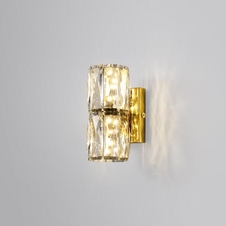 Premium Crystal Column LED Wall Light, Bedroom Wall Sconce, detail 15