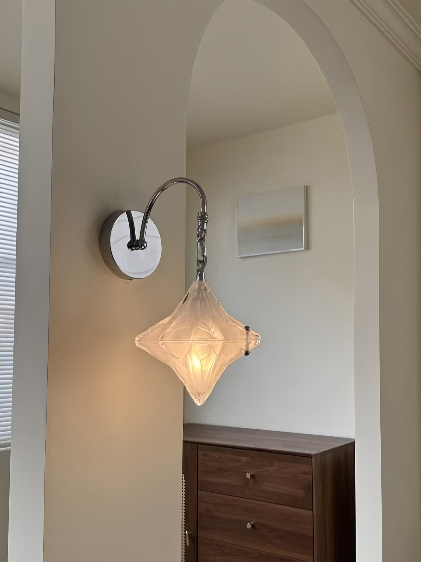 Lyra Star Wall Light, Hardwired Wall Sconce, detail 4