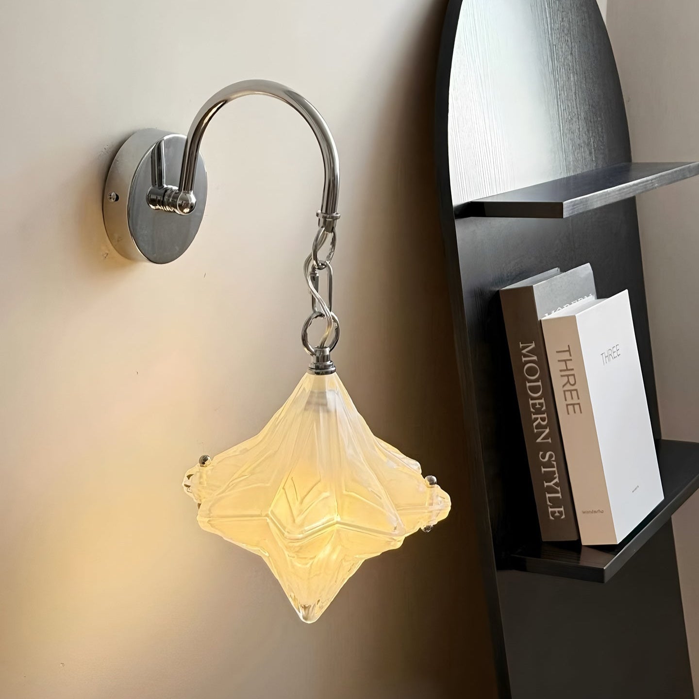 Lyra Star Wall Light, Hardwired Wall Sconce, detail 2
