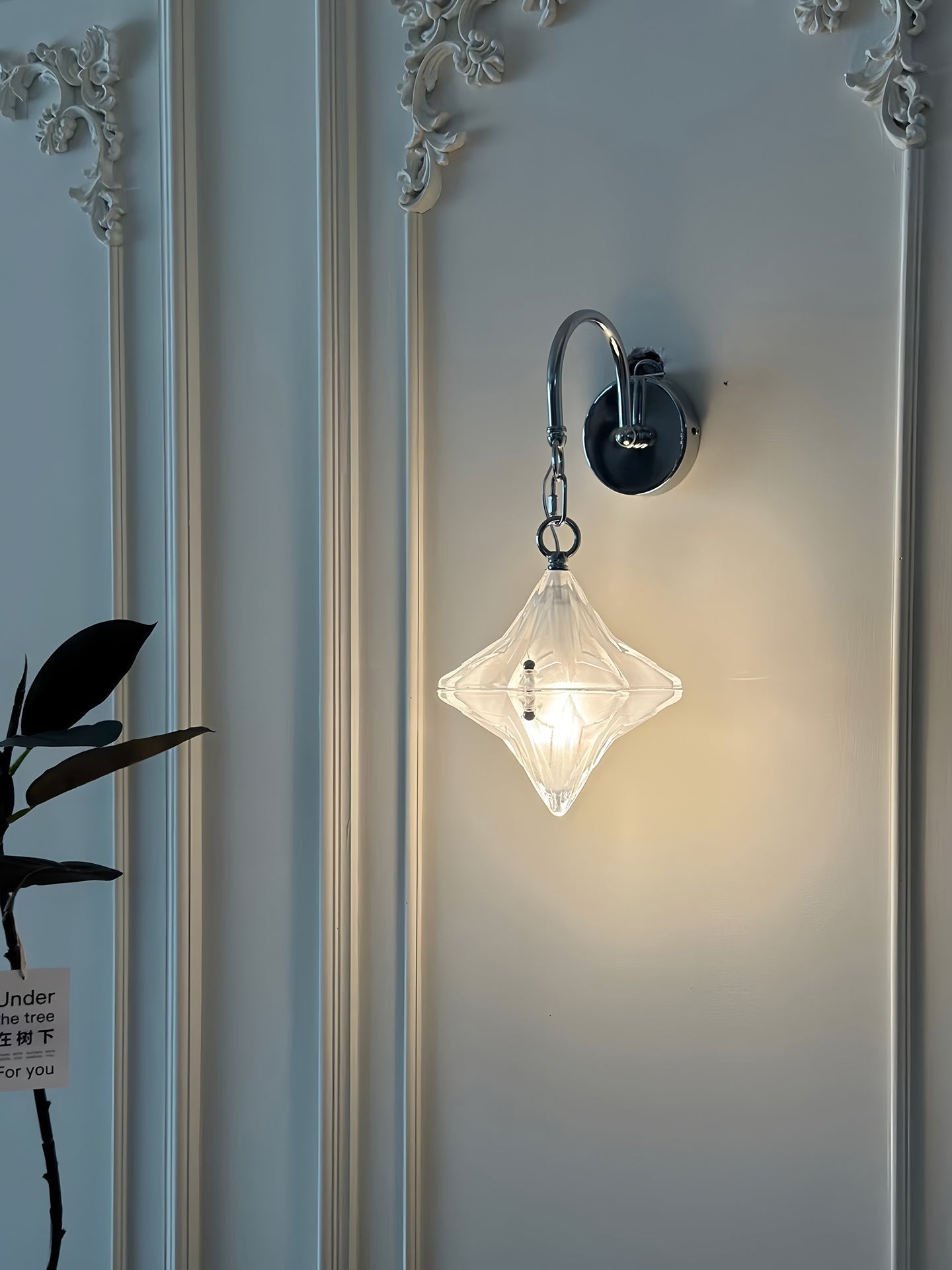 Lyra Star Wall Light, Hardwired Wall Sconce, detail 3