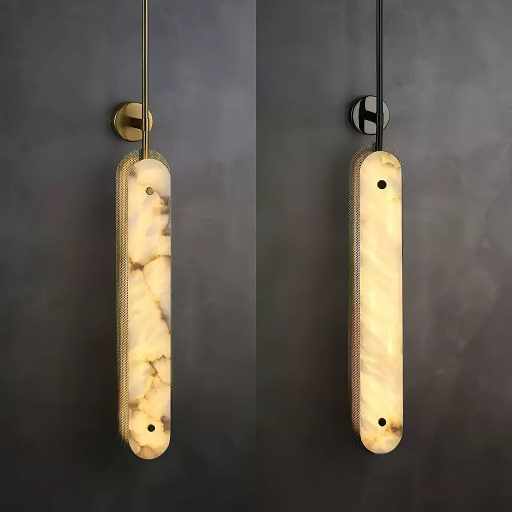 Lysandra Alabaster Wall Light, Hardwired Wall Sconce, detail 5