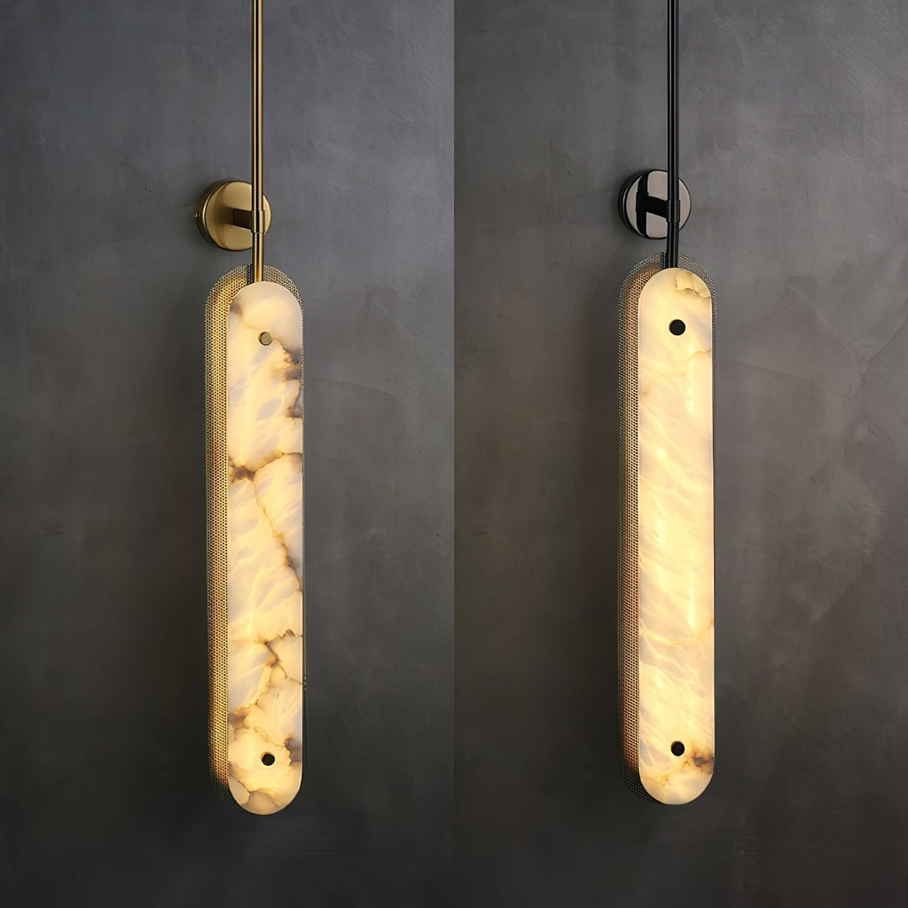 Lysandra Alabaster Wall Light, Hardwired Wall Sconce, detail 7