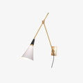 Magari Plug-In Wall Light, Plug-In Wall Sconce, Metal, Dia 14cm x H 28cm