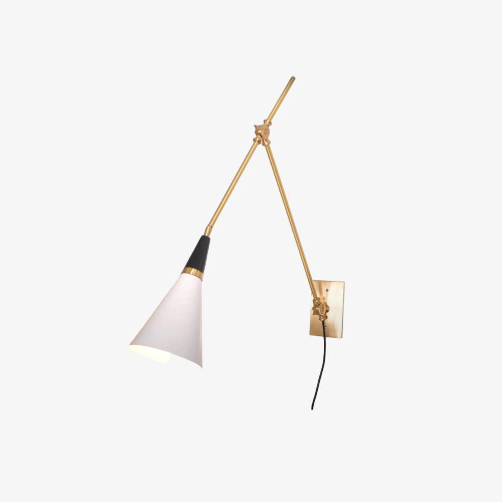 Magari Plug-In Wall Light, Plug-In Wall Sconce, Metal, Dia 14cm x H 28cm
