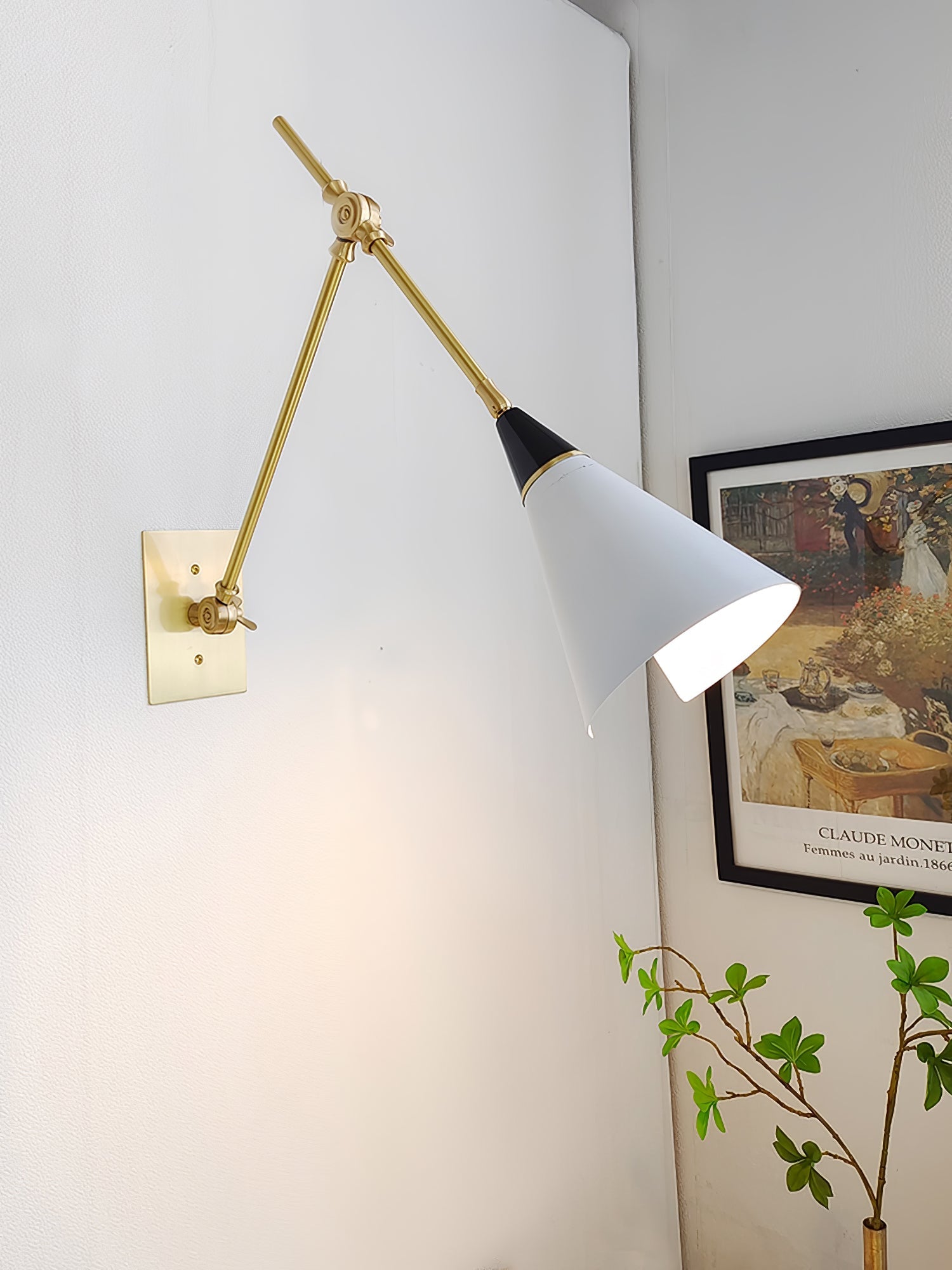 Magari Wall Light - L 74cm x H 66cm Metal, Hardwired Wall Sconce, detail 5