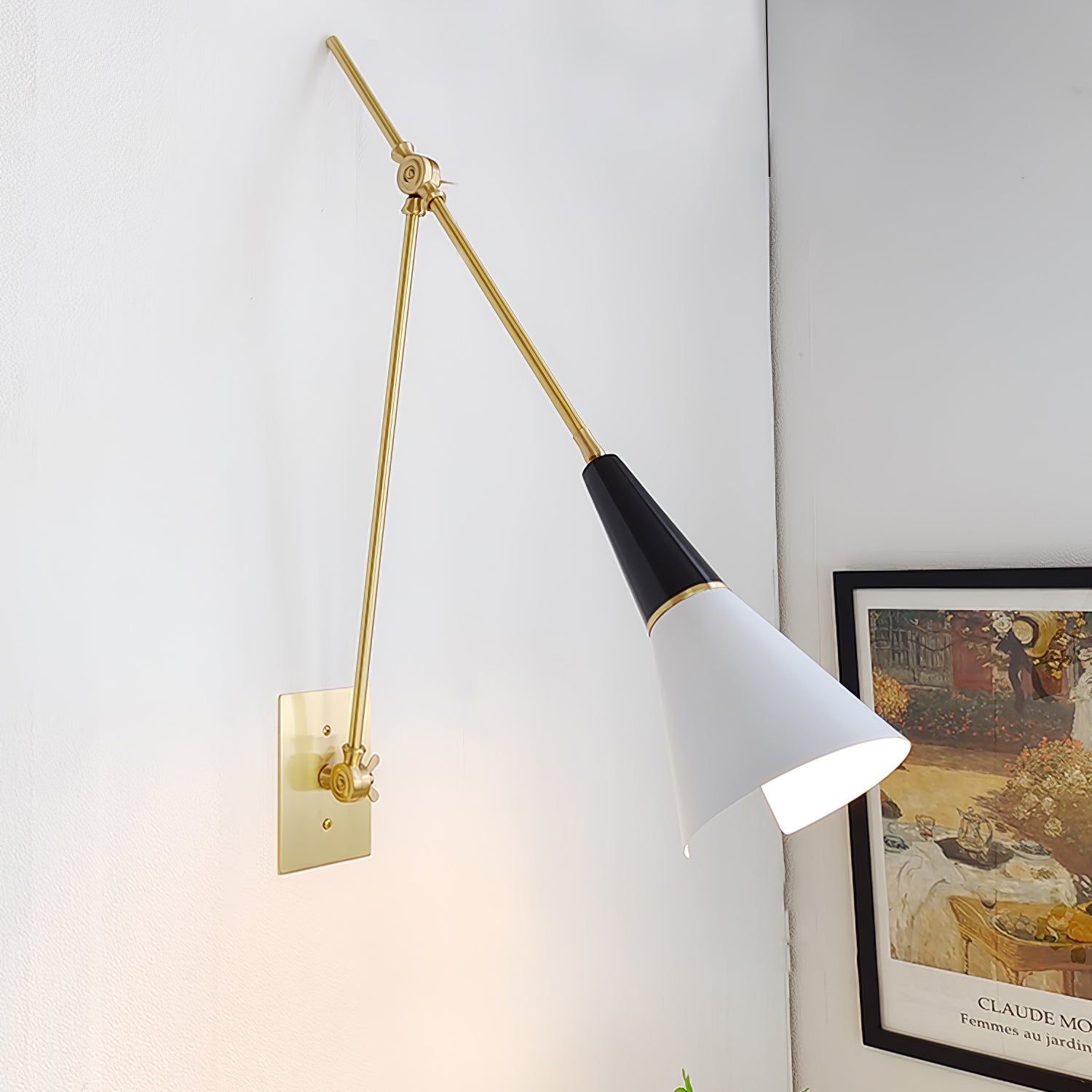 Magari Wall Light - L 74cm x H 66cm Metal, Hardwired Wall Sconce, detail 3