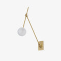 Auguri Wall Light, Hardwired Wall Sconce, Metal, W 5.9″x H 20.1″