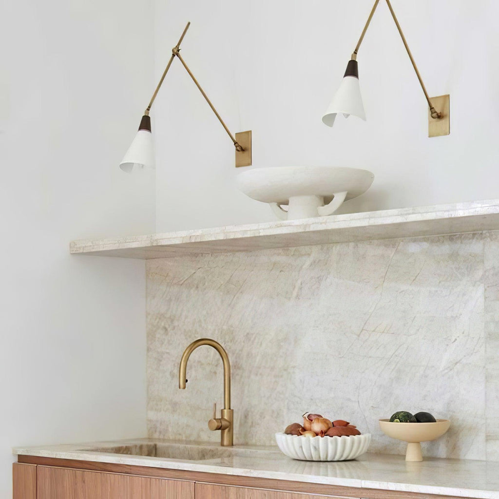 Magari Wall Light - Dia 14cm x H 28cm Metal, Hardwired Wall Sconce, detail 3