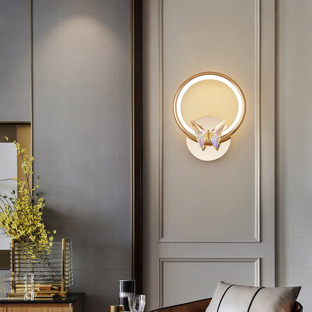 Magic Butterfly Wall Light, Hardwired Wall Sconce, detail 4