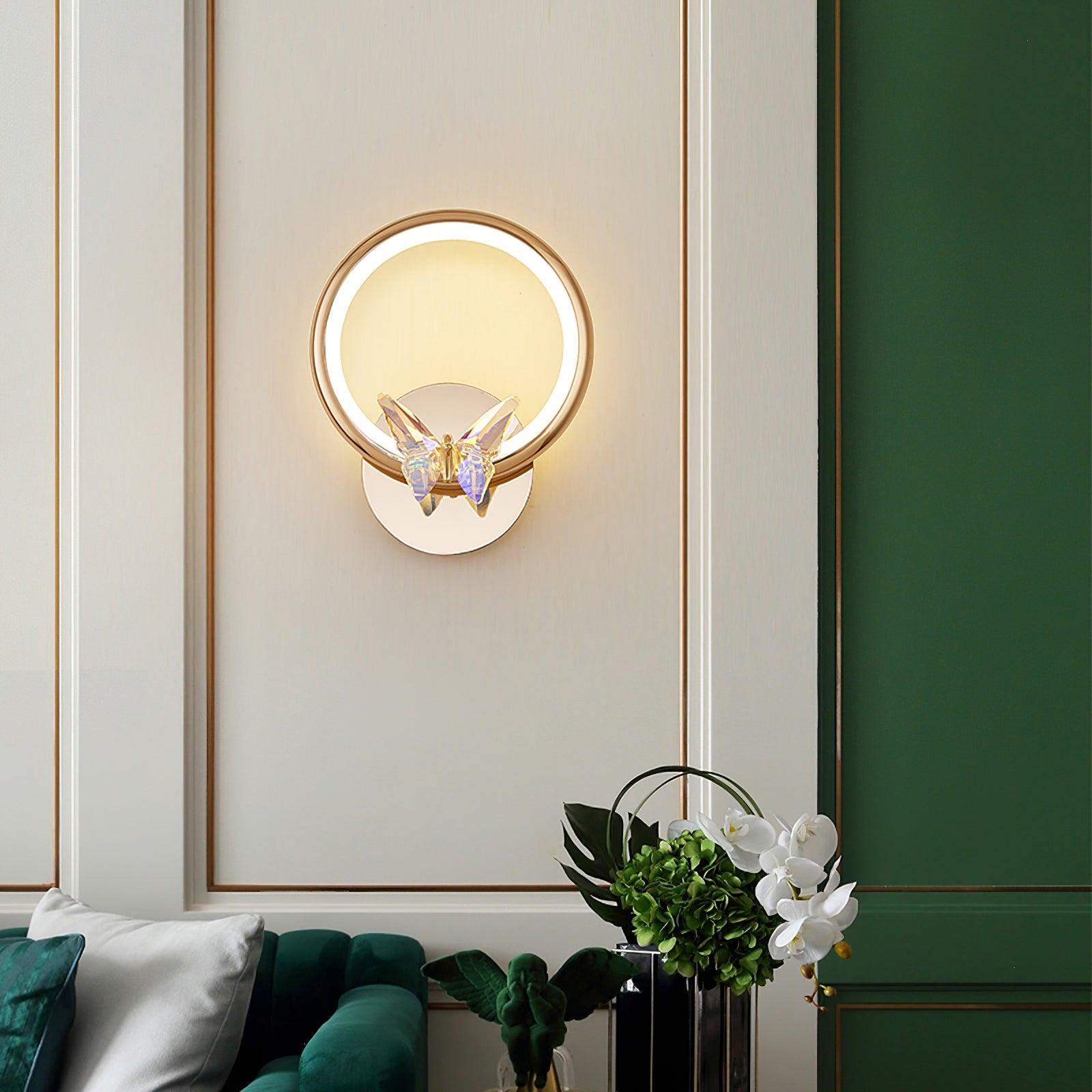 Magic Butterfly Wall Light, Hardwired Wall Sconce, detail 5