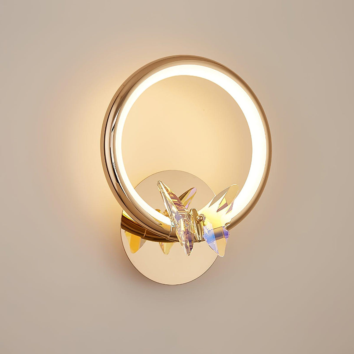 Magic Butterfly Wall Light, Hardwired Wall Sconce, Aluminum, Dia 20cm x H 25.5cm