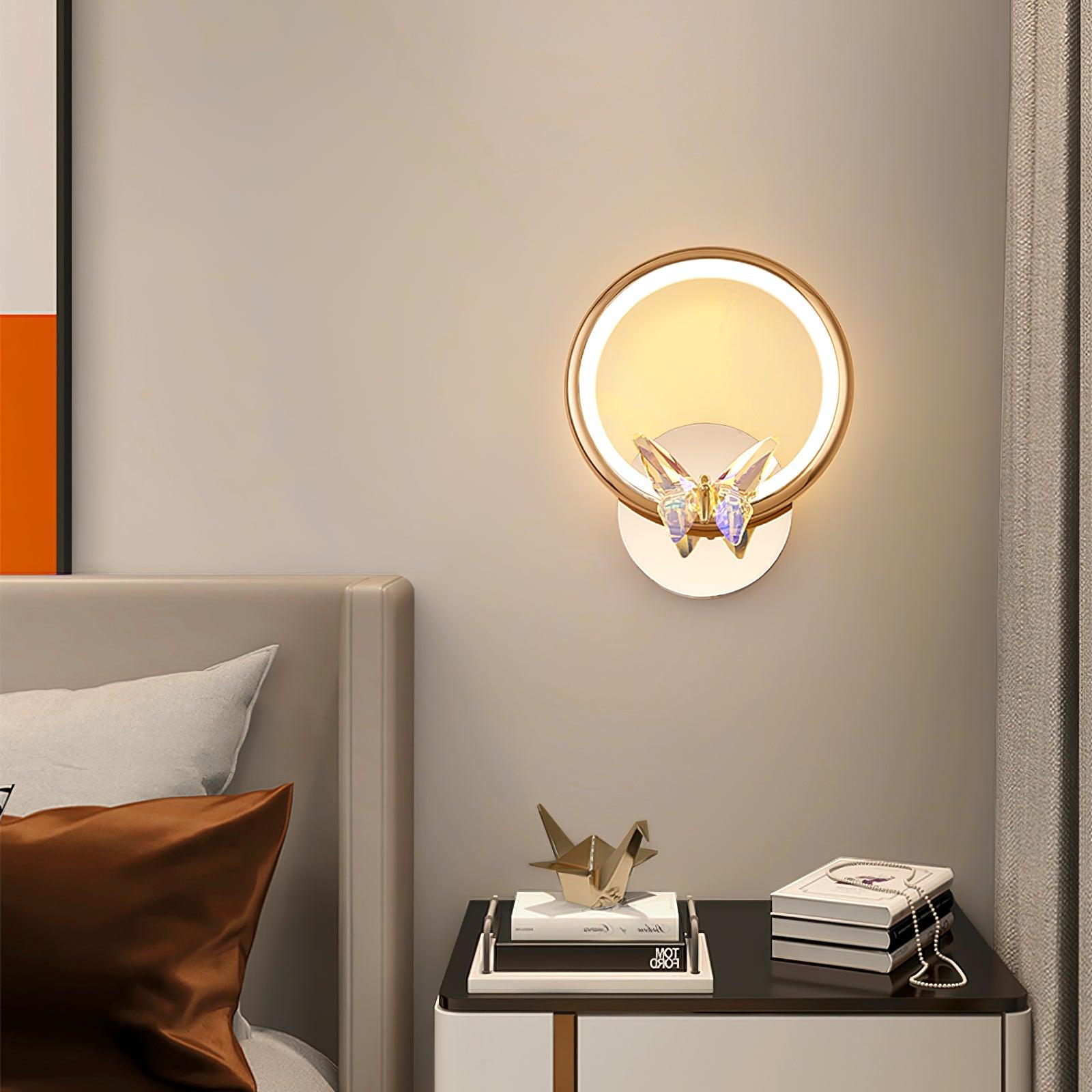 Magic Butterfly Wall Light, Hardwired Wall Sconce, detail 3