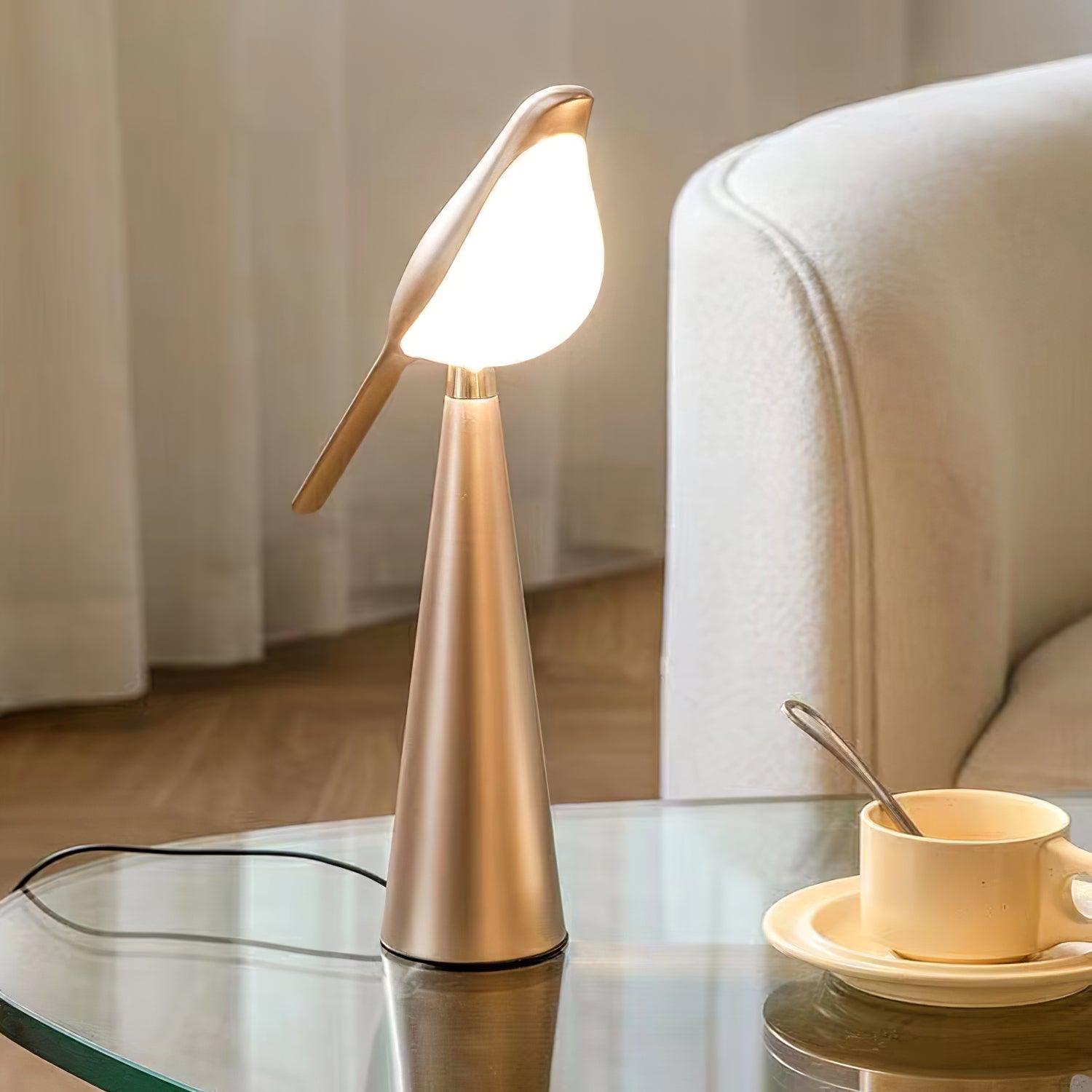 Magpie Art Table Light, Bedside Table Lamp, detail 3