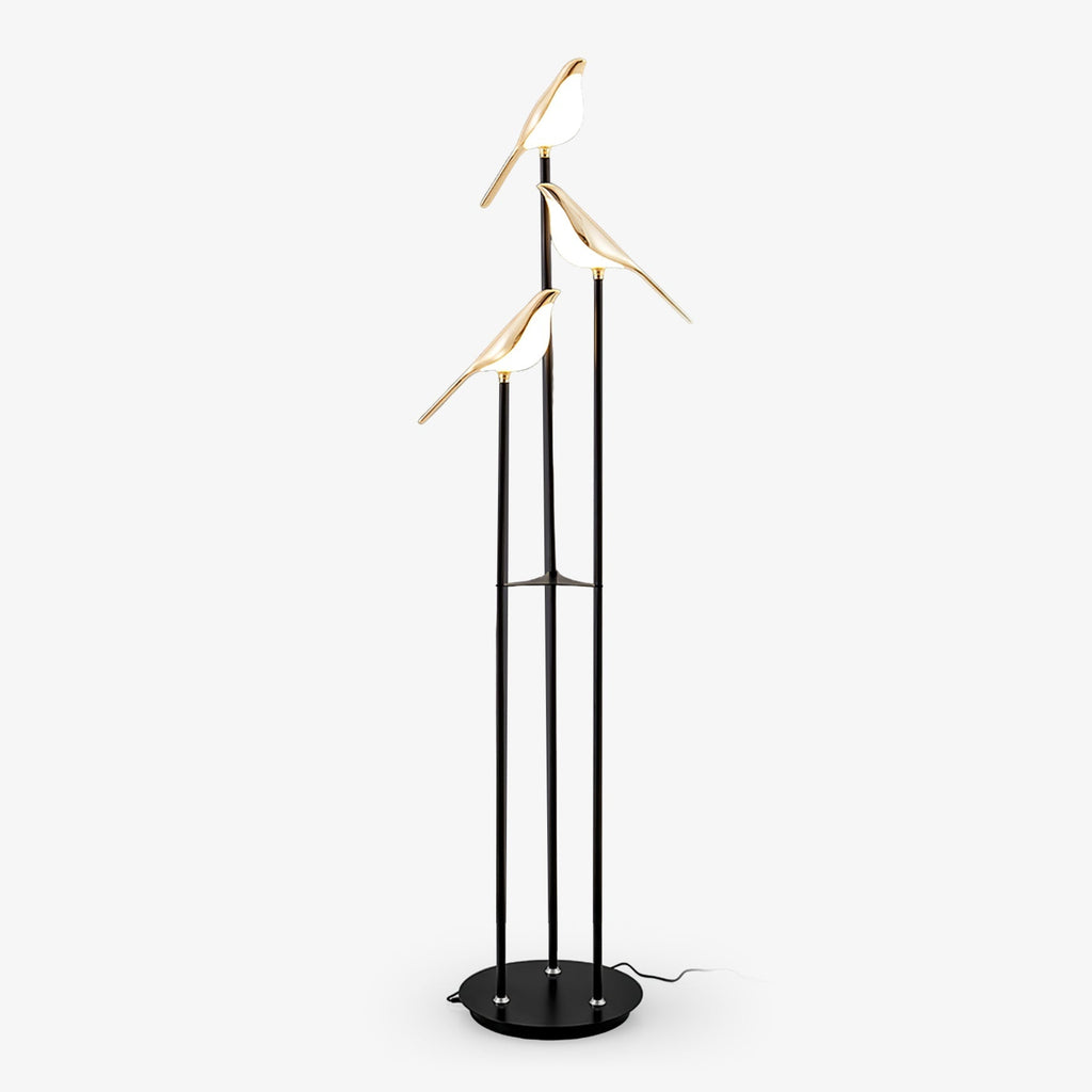 Magpie Perch Floor Light, Floor Lamp, Iron, Dia 30cm x H 152cm
