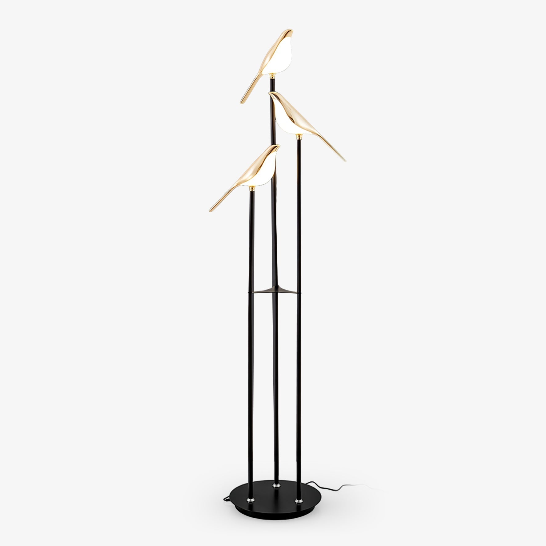 Magpie Perch Floor Light, Floor Lamp, Iron, Dia 30cm x H 152cm
