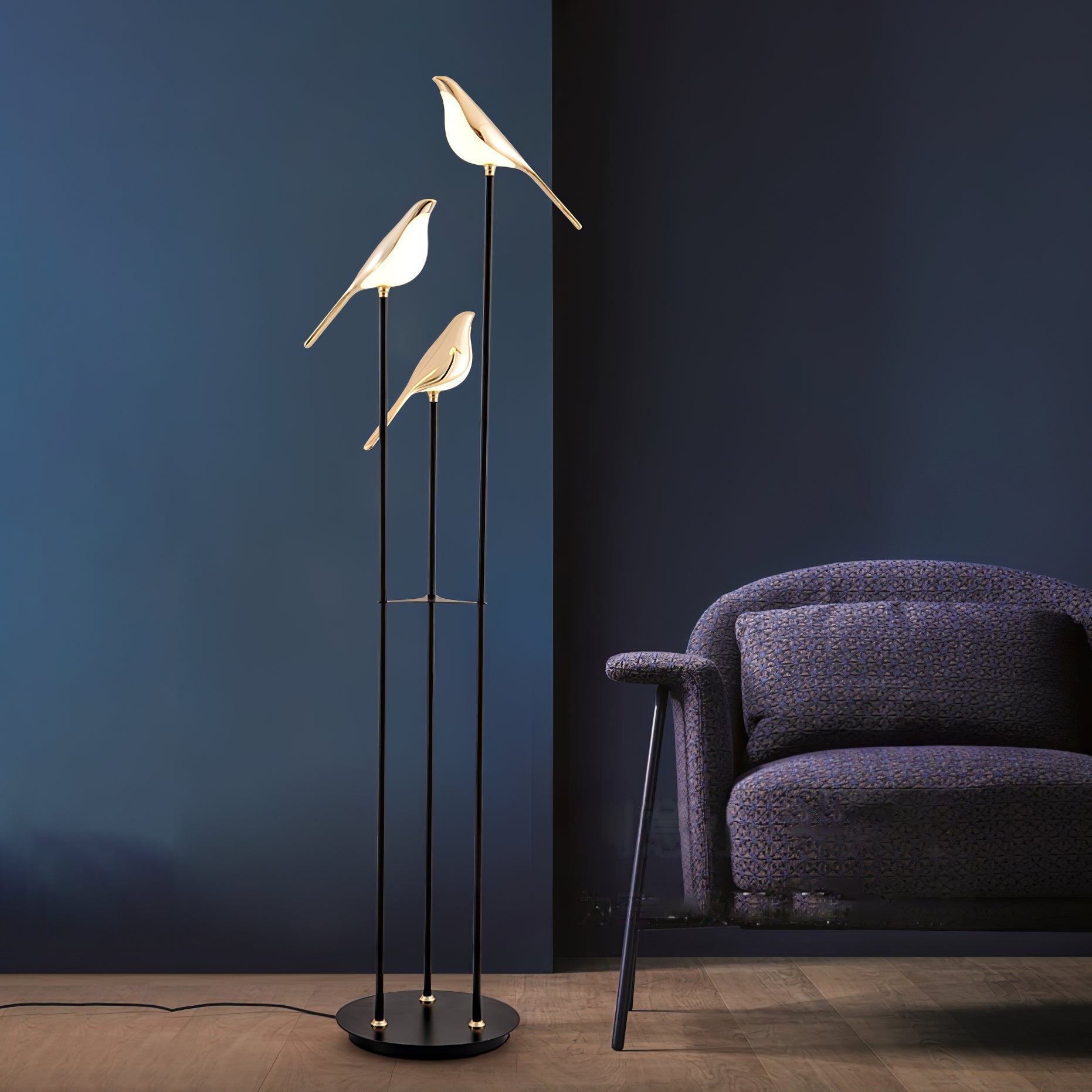 Magpie Perch Floor Light, Floor Lamp, detail 3