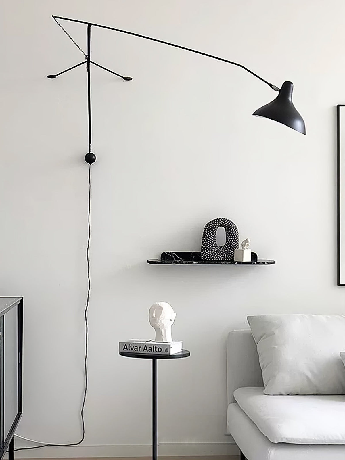 Mantis Arm Wall Light, Plug-In Wall Sconce, detail 21