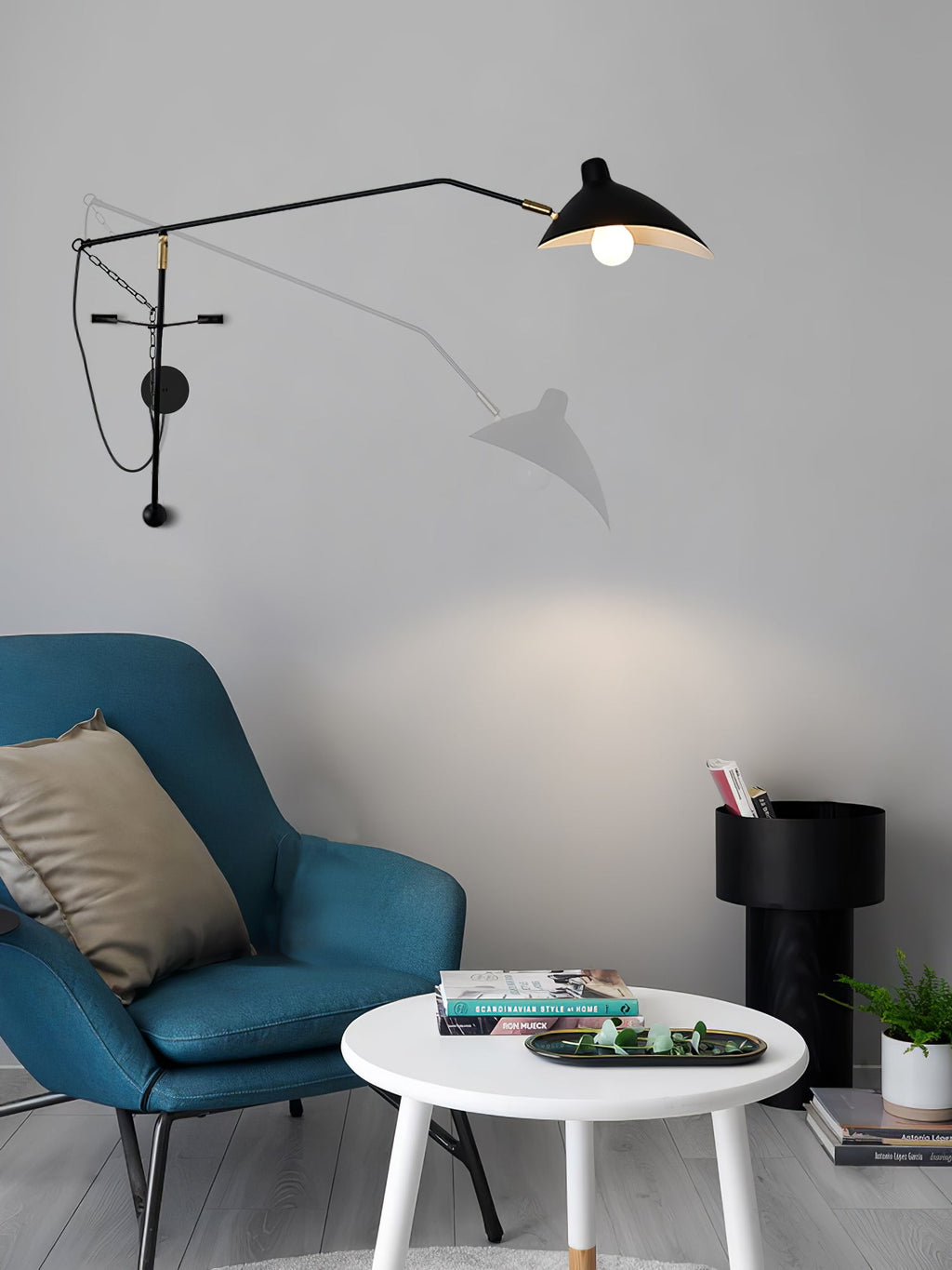 Mantis Arm Wall Light, Plug-In Wall Sconce, detail 31