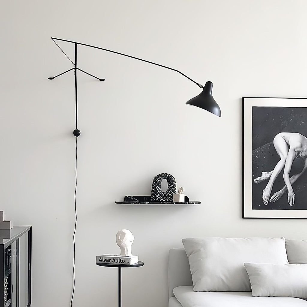 Mantis Arm Wall Light, Plug-In Wall Sconce, detail 32