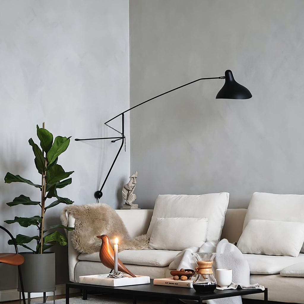 Mantis Arm Wall Light, Plug-In Wall Sconce, detail 33