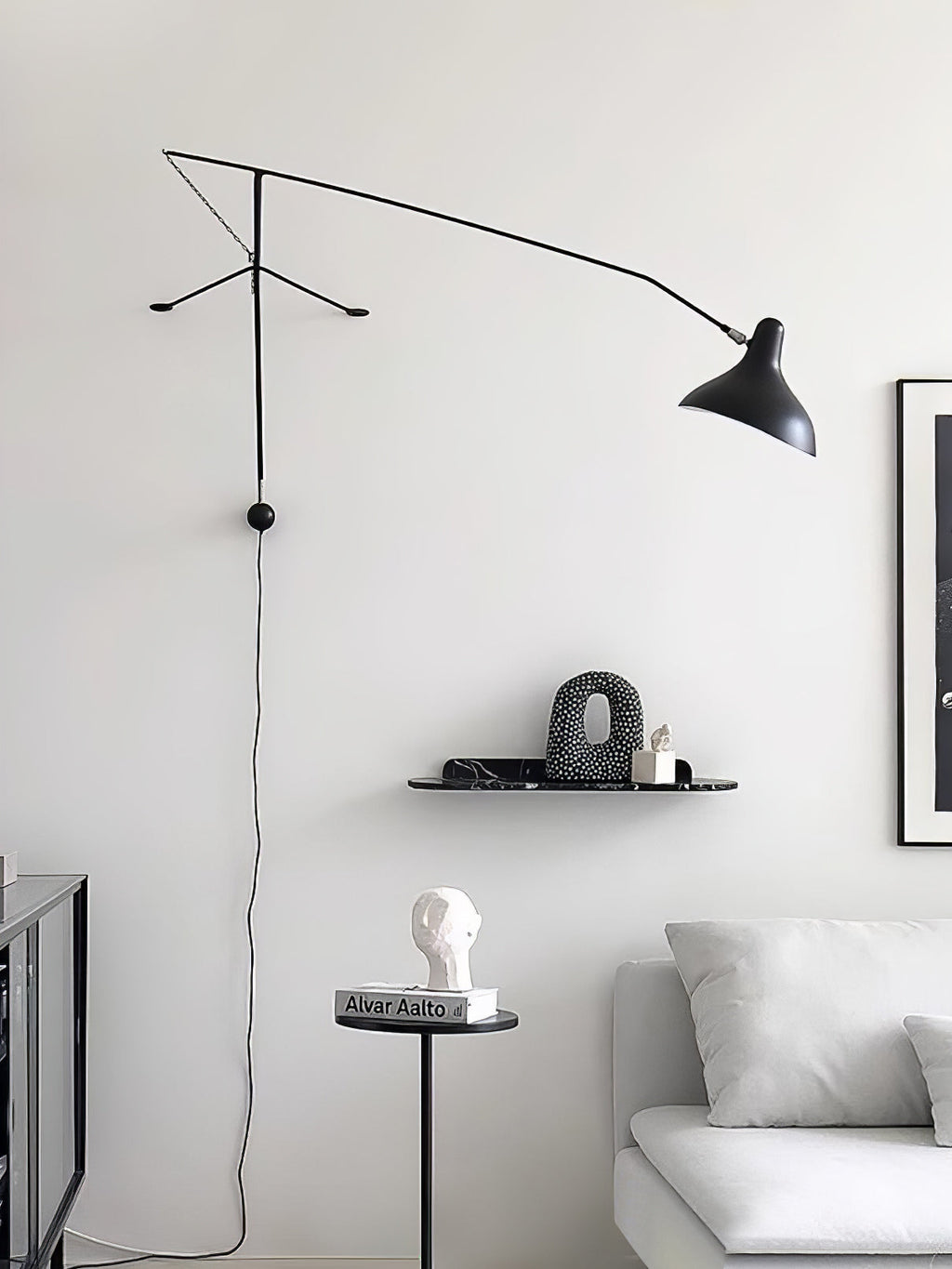 Mantis Arm Wall Light, Plug-In Wall Sconce, detail 44