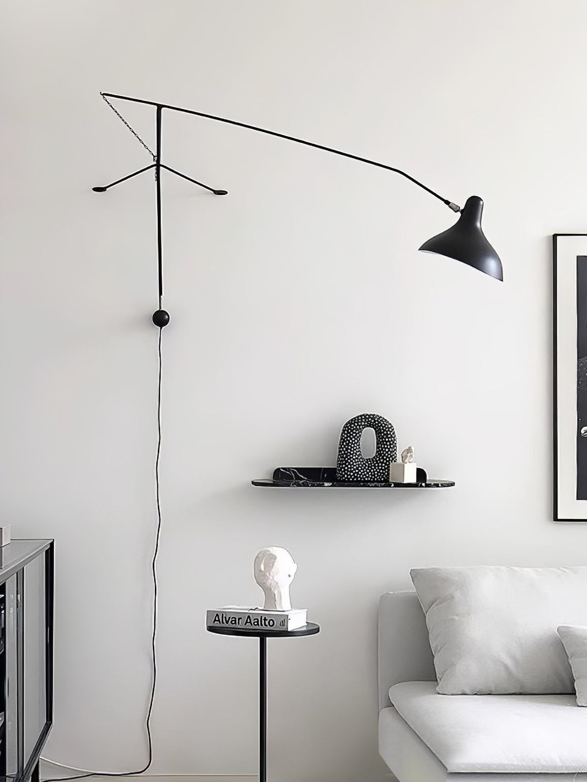 Mantis Arm Wall Light, Plug-In Wall Sconce, detail 44