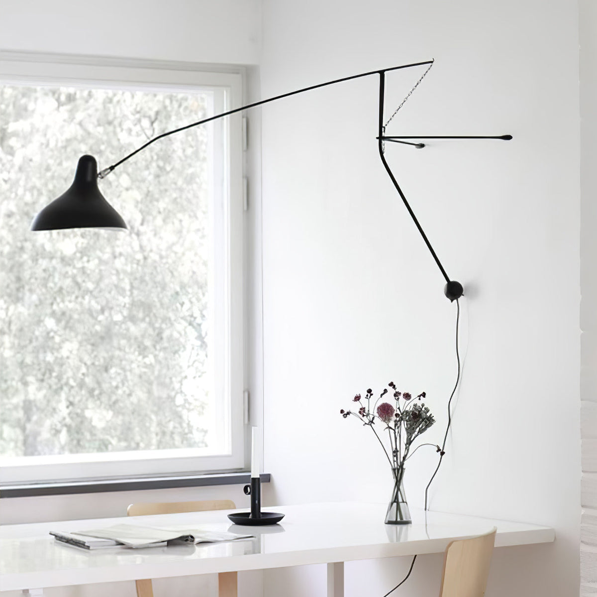 Mantis Arm Wall Light, Plug-In Wall Sconce, detail 49