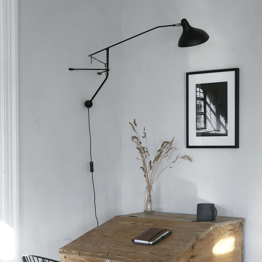Mantis Arm Wall Light, Plug-In Wall Sconce, detail 50