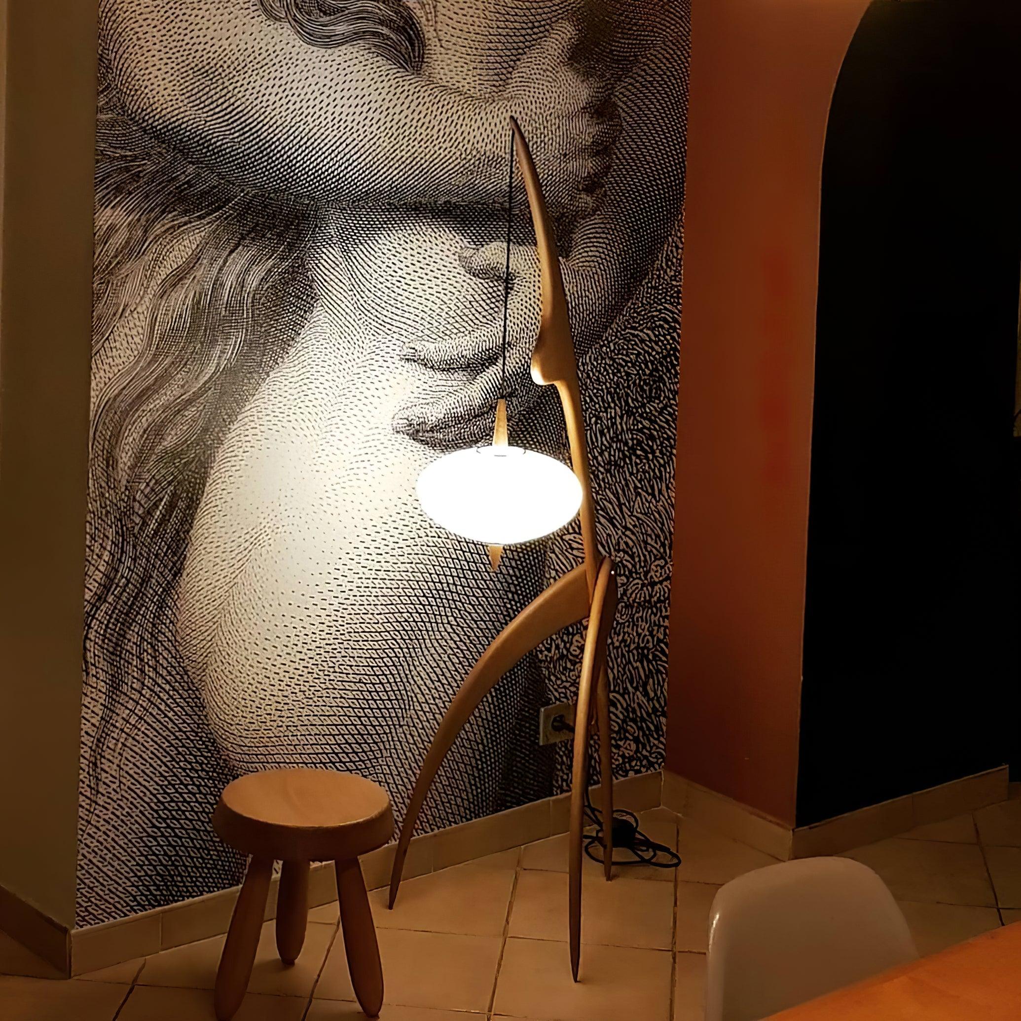 Mantis Wood Floor Light, Floor Lamp, detail 5