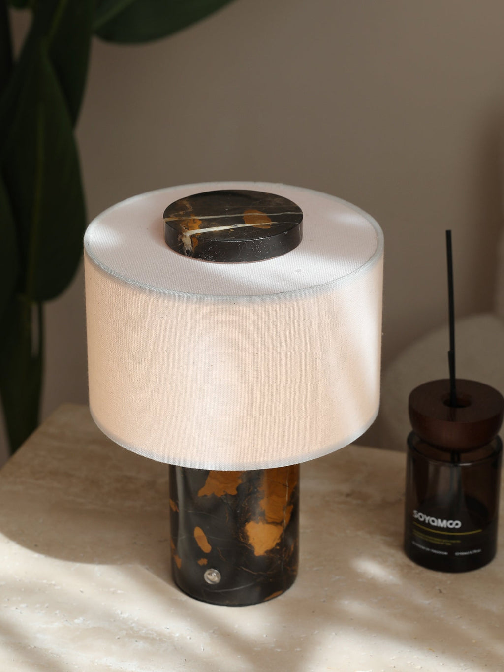 Marbella Stone Table Light, Bedside Table Lamp, detail 16