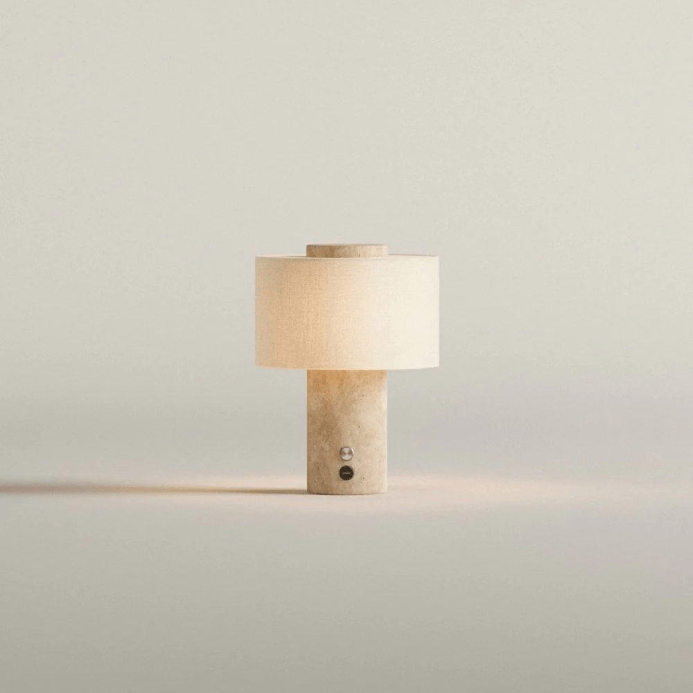 Marbella Stone Table Light, Bedside Table Lamp, detail 17