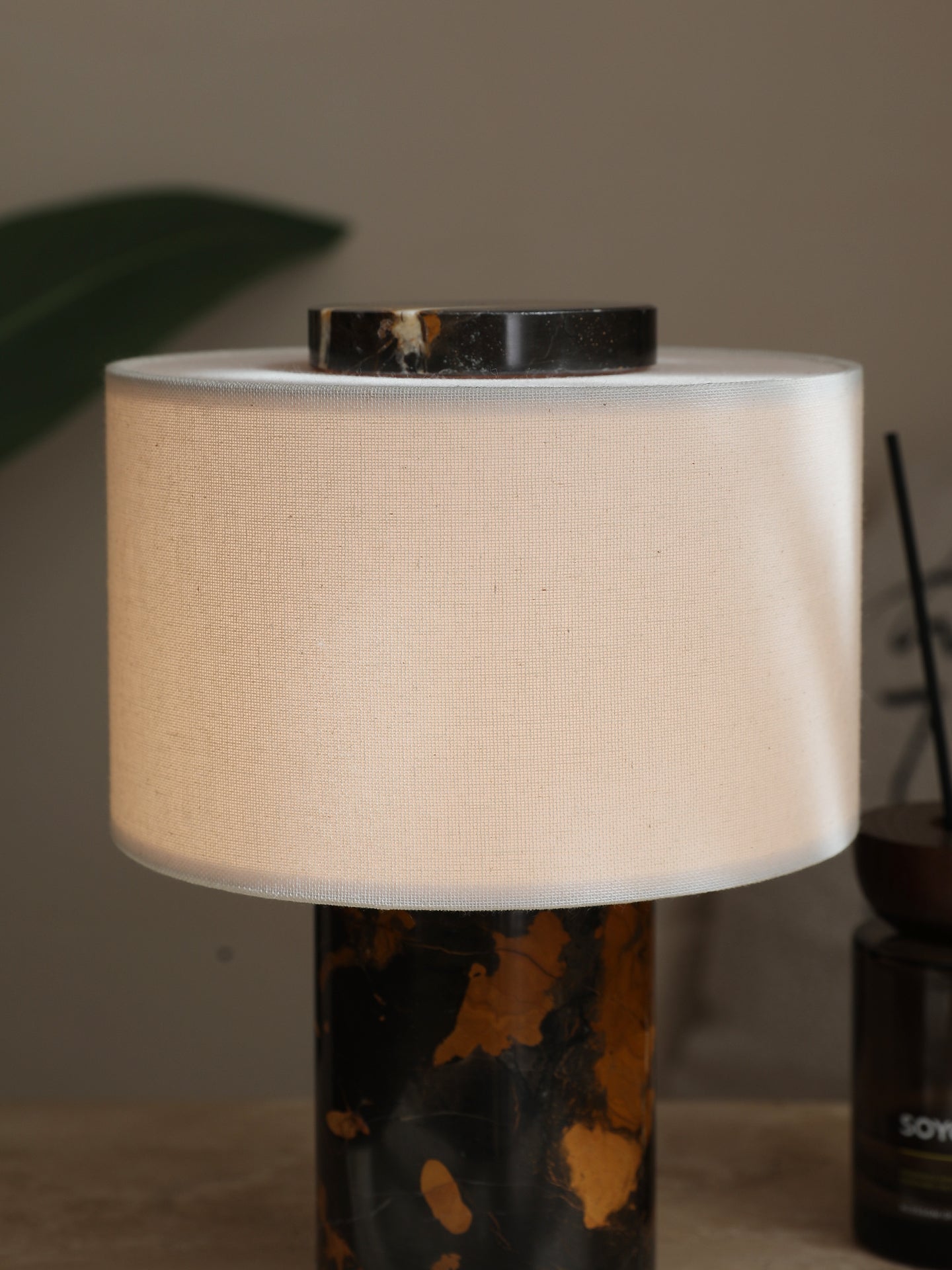 Marbella Stone Table Light, Bedside Table Lamp, detail 6