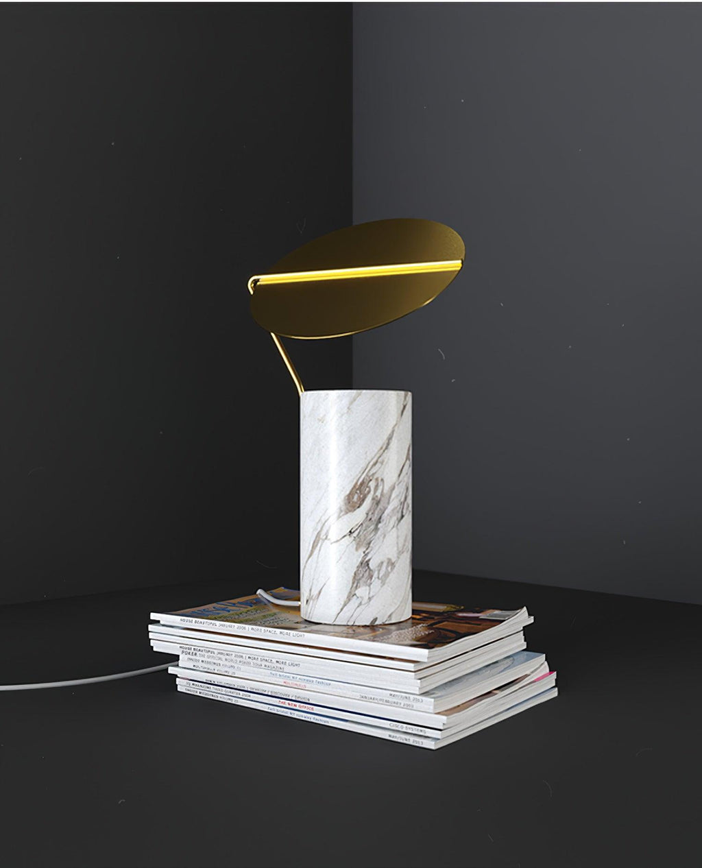 Marble Coffee Table Light, Bedside Table Lamp, detail 11