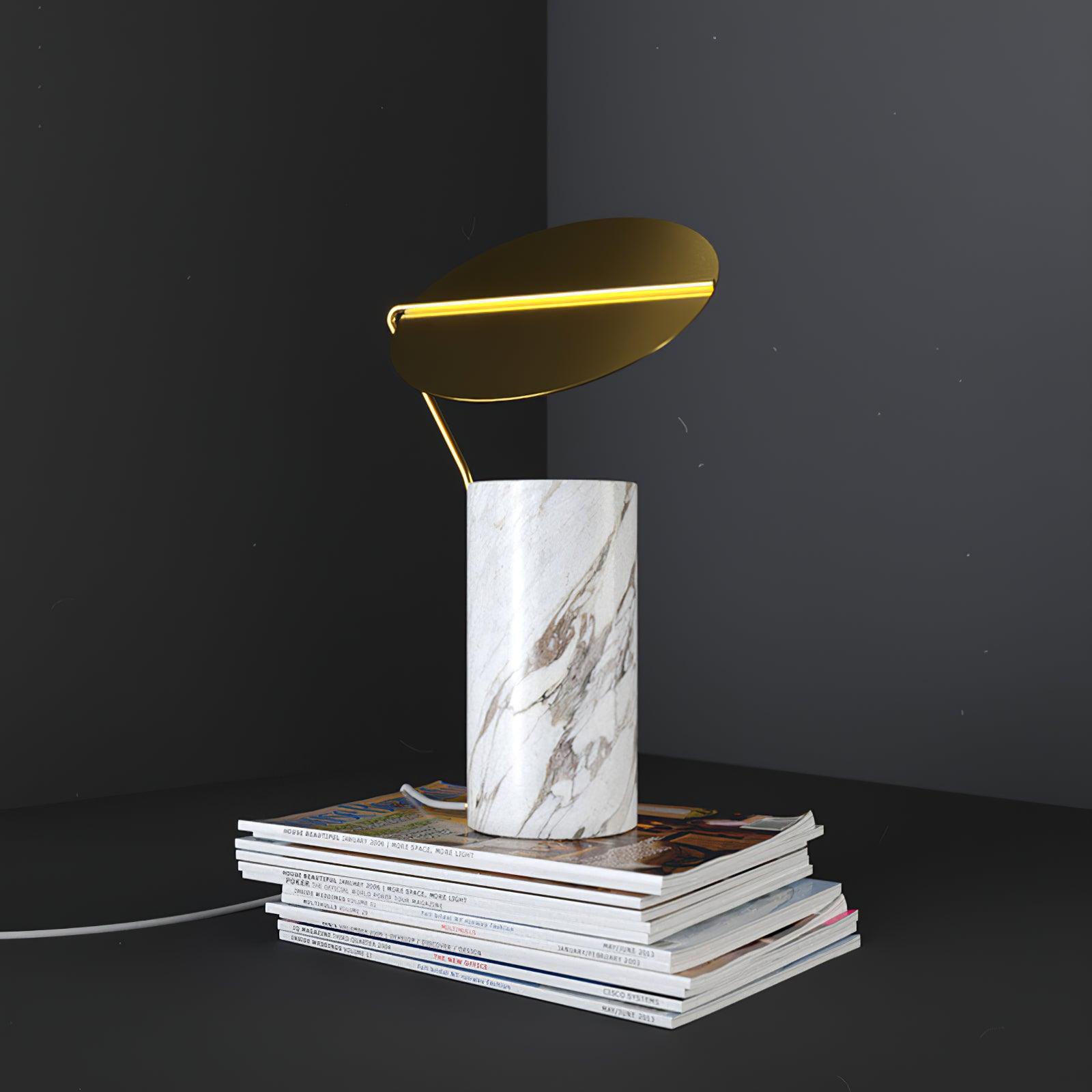 Marble Coffee Table Light, Bedside Table Lamp, detail 2