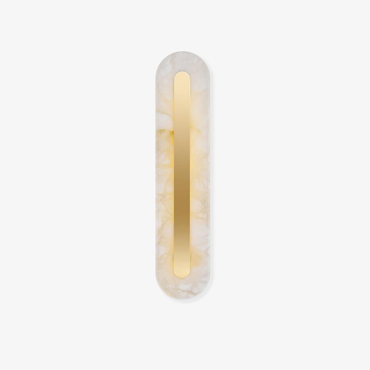 Alabaster Rounded Wall Light, Hardwired Wall Sconce, detail 2