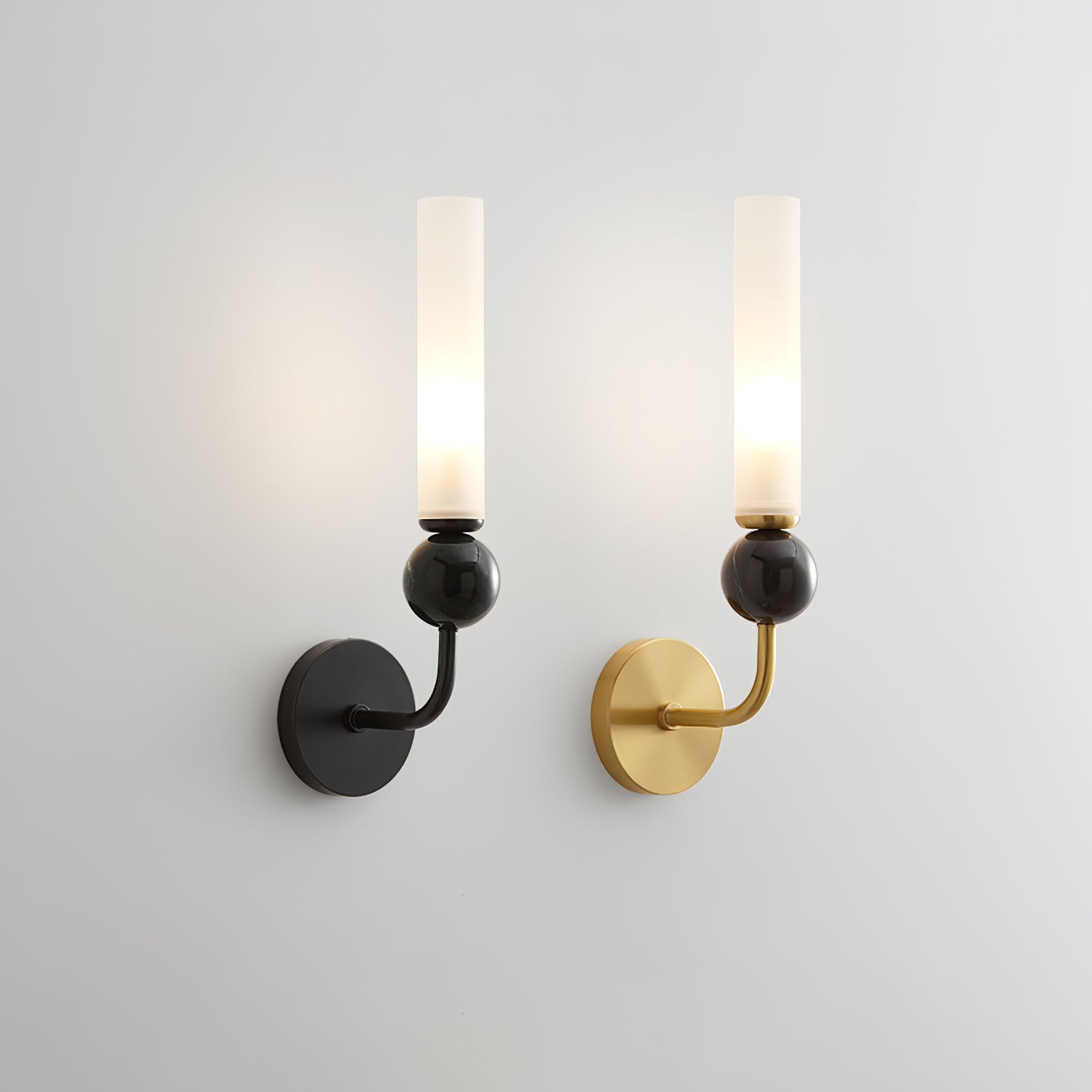 Marble Vertical Wall Light, Hardwired Wall Sconce, detail 6