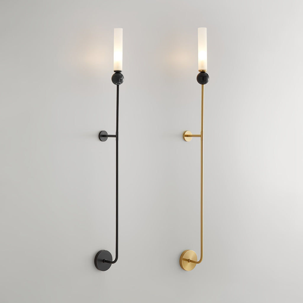Marble Vertical Wall Light, Hardwired Wall Sconce, detail 8