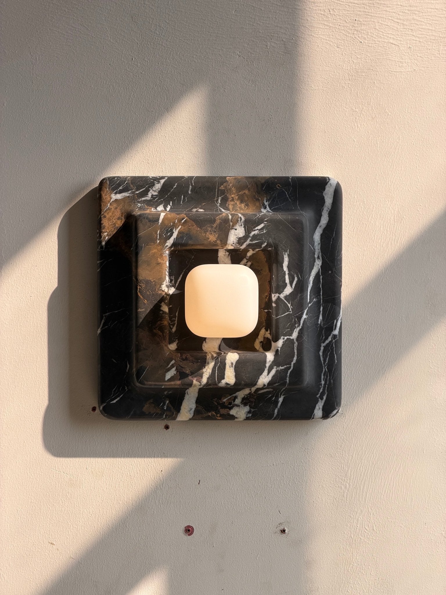 Marblume Square Wall Light, Hardwired Wall Sconce, detail 12