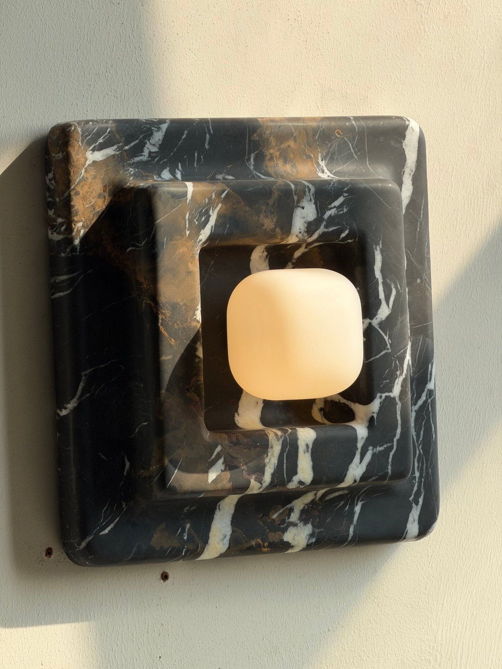 Marblume Square Wall Light, Hardwired Wall Sconce, detail 16