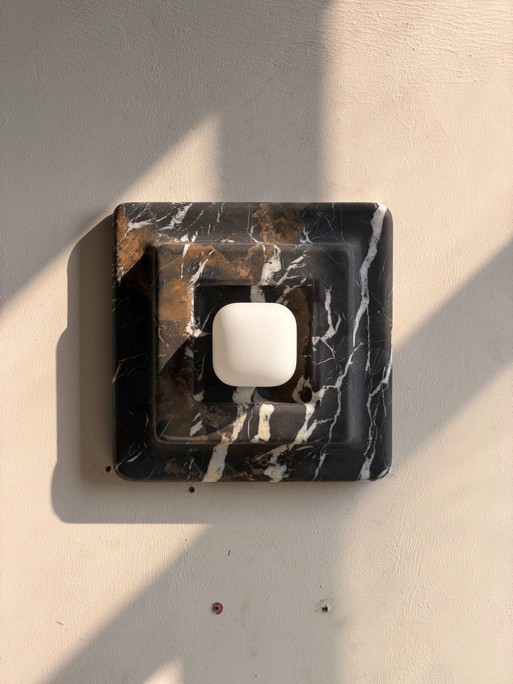 Marblume Square Wall Light, Hardwired Wall Sconce, detail 18