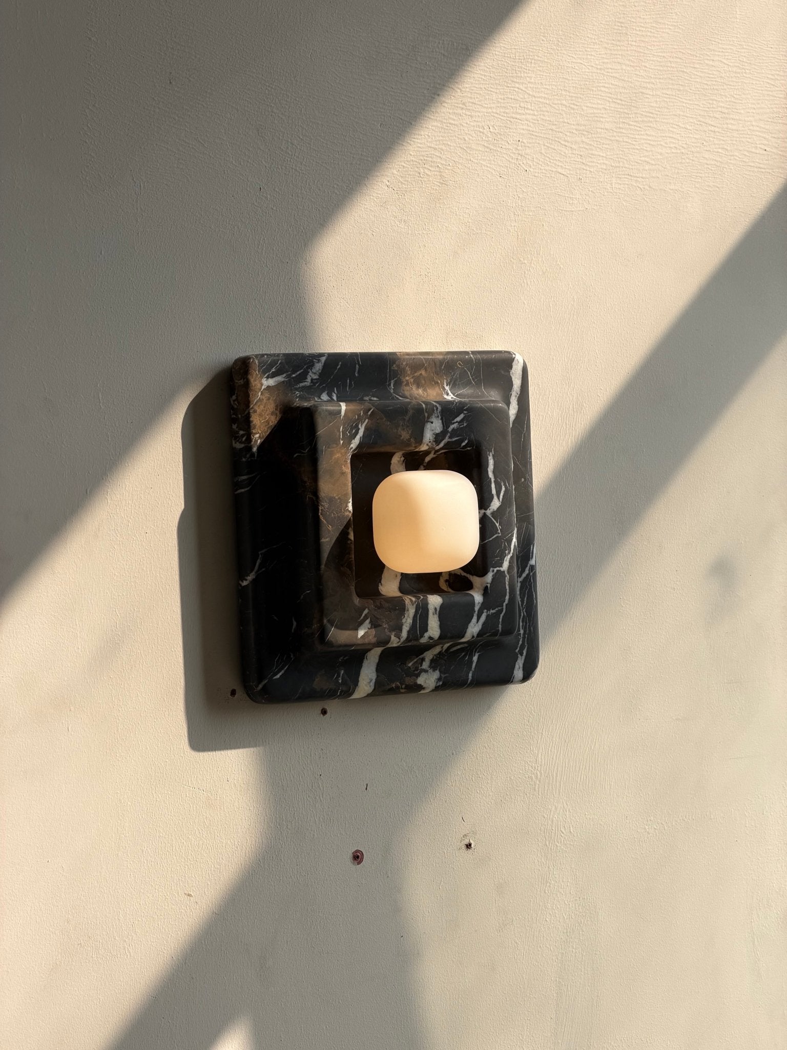 Marblume Square Wall Light, Hardwired Wall Sconce, detail 19