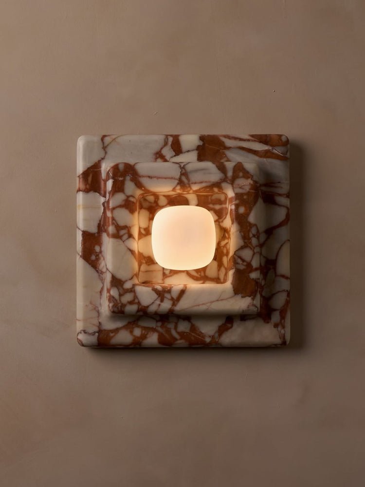 Marblume Square Wall Light, Hardwired Wall Sconce, detail 5