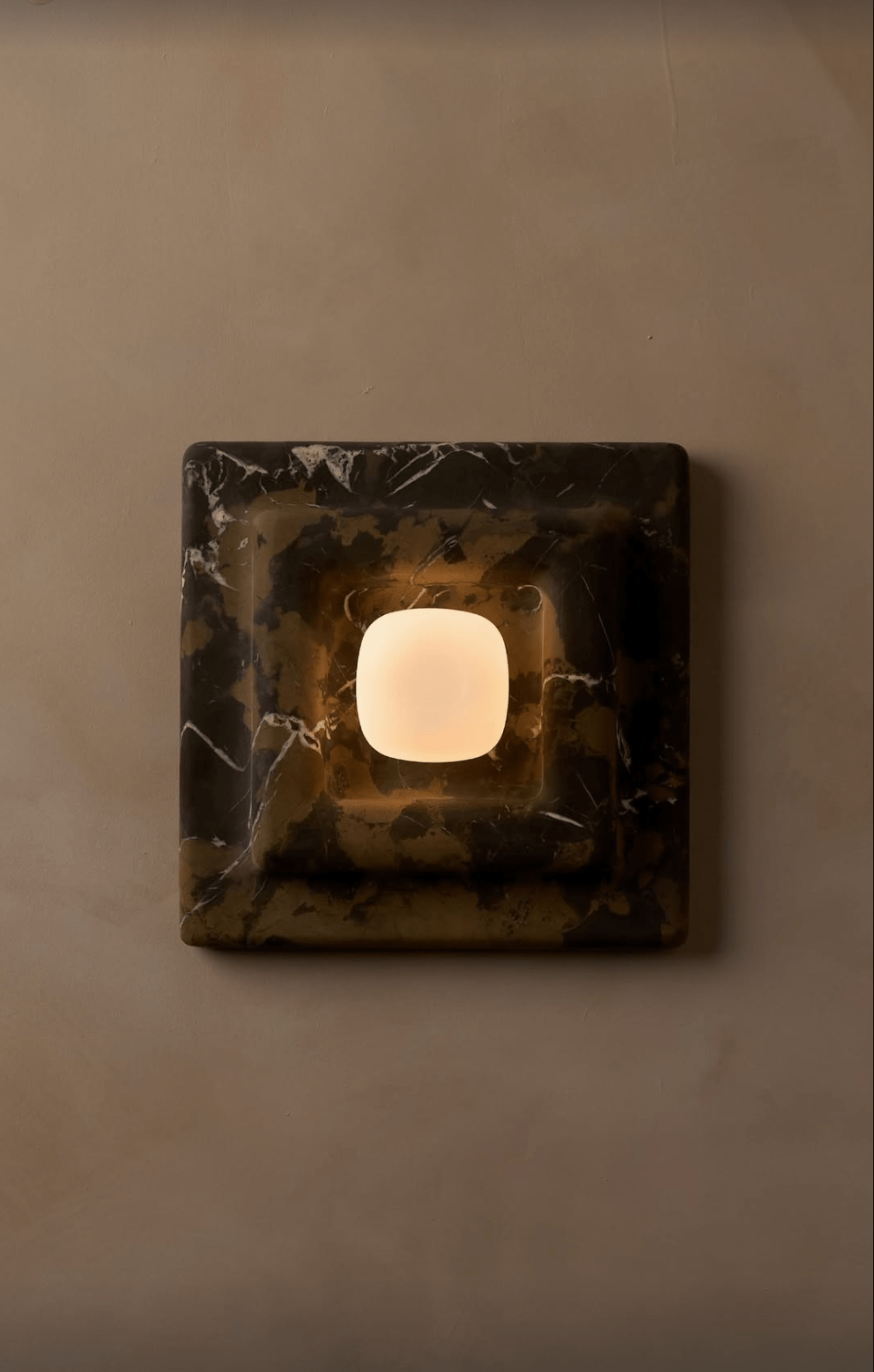 Marblume Square Wall Light, Hardwired Wall Sconce, detail 6